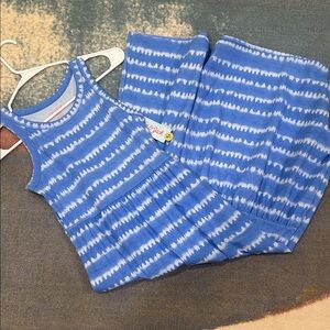 Blue Striped maxi dress